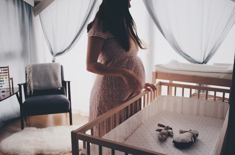 lit de bébé propre