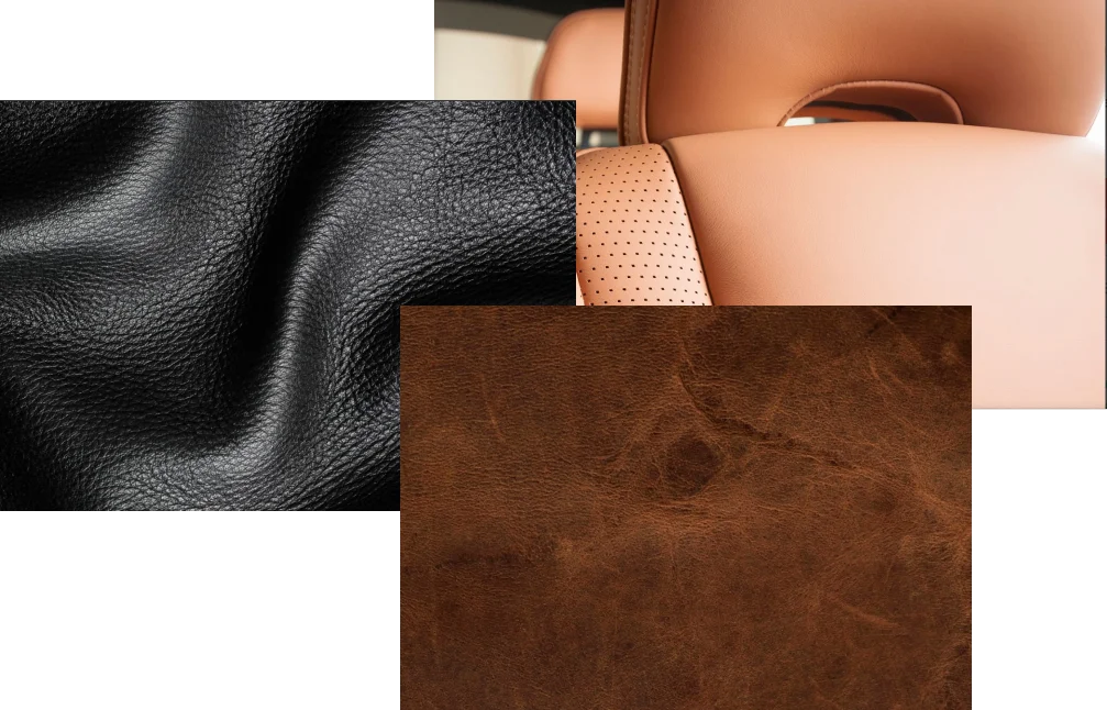 siege cuir, synthetique et cuir véritable