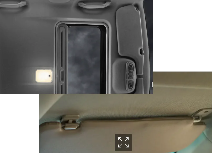 panneaux et plafond de voiture